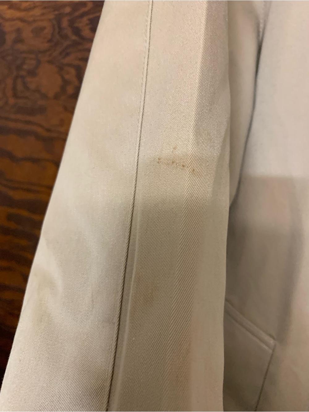 Evan Picone Beige Double-Breasted Trench Coat - Picture 8 of 8